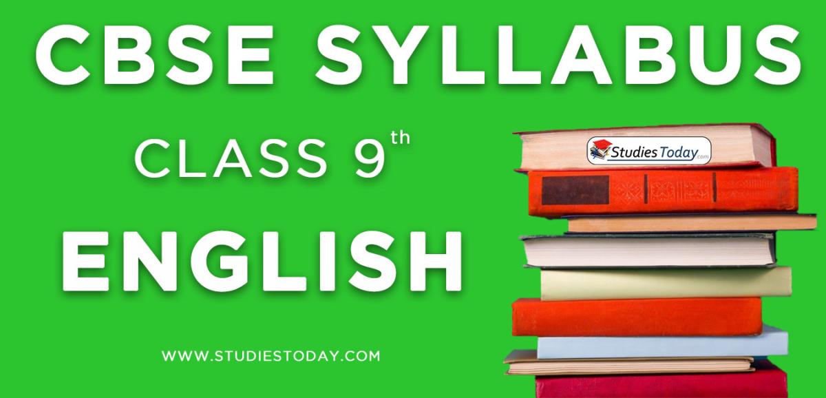 CBSE Class 9 Syllabus For English